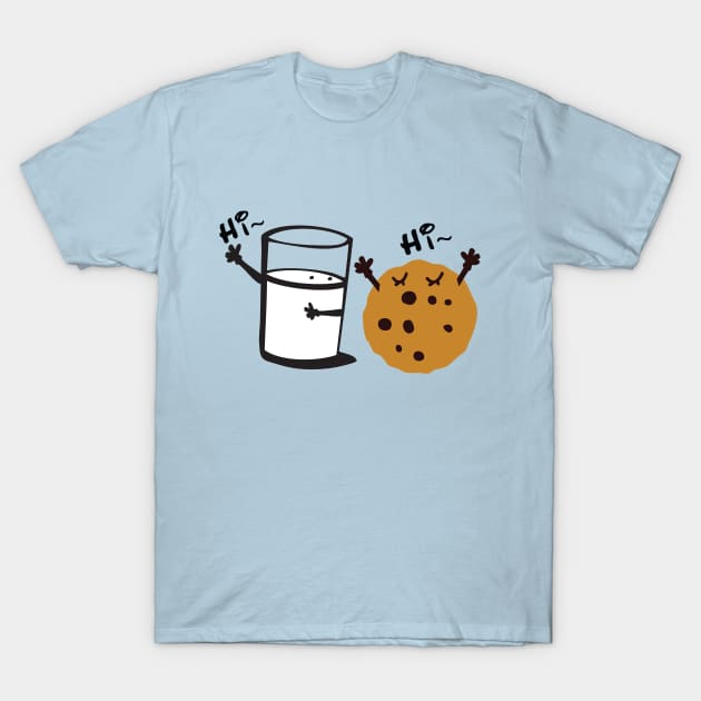 Hi hi Milk & Cookie T-Shirt by CindyS